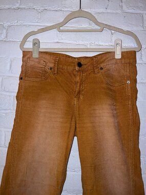 FREE PEOPLE | Women's Low Rise Wide Flare Corduroy Pants Raw Edge